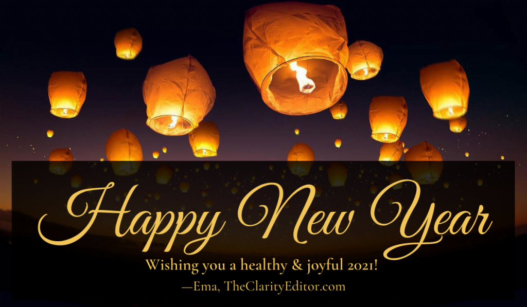 Happy New Year from the Clarity Editor! Wishing you a healthy & joyful 2021. Image of Thai lanterns in the sky, by Viramsinh Thakor from Pixabay.