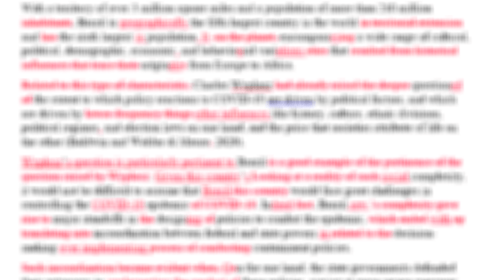 Blurred image of Word document that is half red with corrections.